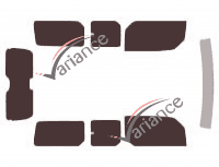 Kit de láminas tintadas para Honda Element 5 puertas (2003 - 2012) Kit de láminas tintadas para Honda Element 5 puertas (2003 - 2012)