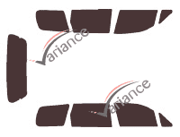 Honda Odyssey (1) 5-door (1995 - 1998) tinted film kit Honda Odyssey (1) 5-door (1995 - 1998) tinted film kit
