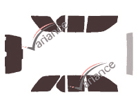 Honda Passport (2) 5-door (1998 - 2005) tinted film kit Honda Passport (2) 5-door (1998 - 2005) tinted film kit