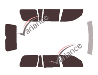 Honda Pilot (1) 5-door (2003 - 2008) tinted film kit Honda Pilot (1) 5-door (2003 - 2008) tinted film kit