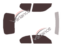 Hyundai Accent (2) 3-door (2000 - 2006) tinted film kit Hyundai Accent (2) 3-door (2000 - 2006) tinted film kit