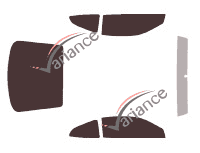 Kit film teinté Hyundai Coupe 3 portes (2002 - 2009) Kit film teinté Hyundai Coupe 3 portes (2002 - 2009)