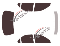 Tinted film kit Hyundai Elantra (2) 4-door sedan (1996 - 2000) Tinted film kit Hyundai Elantra (2) 4-door sedan (1996 - 2000)