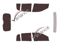 Hyundai Getz 5-door tinted film kit (2002 - 2009) Hyundai Getz 5-door tinted film kit (2002 - 2009)