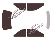 Hyundai Scoupe 2 door tinted film kit (1990 - 1996) Hyundai Scoupe 2 door tinted film kit (1990 - 1996)