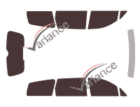 Hyundai Trajet 5-door tinted film kit (2000 - 2008) Hyundai Trajet 5-door tinted film kit (2000 - 2008)