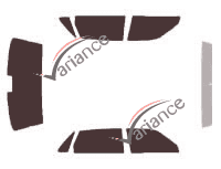 Jaguar XJ (4) 4-door sedan (1986 - 1994) tinted film kit Jaguar XJ (4) 4-door sedan (1986 - 1994) tinted film kit