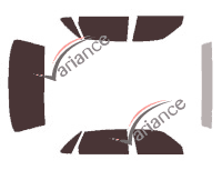 Jaguar XJ (4) 4-door sedan (1995 - 1997) tinted film kit Jaguar XJ (4) 4-door sedan (1995 - 1997) tinted film kit