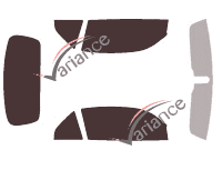 Jaguar XK Cabriolet 2 porte kit pellicola colorata (1997 - 2006) Jaguar XK Cabriolet 2 porte kit pellicola colorata (1997 - 2006)