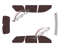 Jeep Grand Cherokee (3) 5-door (2005 - 2010) tinted film kit Jeep Grand Cherokee (3) 5-door (2005 - 2010) tinted film kit