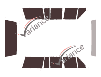 Jeep Cherokee (2) 5-door tinted film kit (1984 - 2001) Jeep Cherokee (2) 5-door tinted film kit (1984 - 2001)