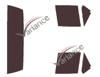 Jeep Comanche Pick-up 2 door tinted film kit (1985 - 1993) Jeep Comanche Pick-up 2 door tinted film kit (1985 - 1993)