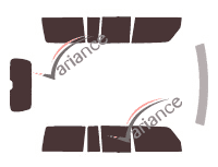 Jeep Commander 5-door tinted film kit (2005 - 2011) Jeep Commander 5-door tinted film kit (2005 - 2011)