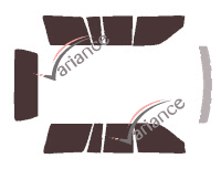 Jeep Grand Cherokee (1) 5-door (1992 - 1999) tinted film kit Jeep Grand Cherokee (1) 5-door (1992 - 1999) tinted film kit