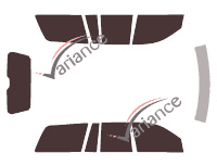 Jeep Grand Cherokee (2) 5-door (1999 - 2005) tinted film kit Jeep Grand Cherokee (2) 5-door (1999 - 2005) tinted film kit