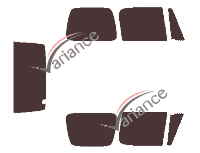 Jeep Wrangler (1) 3 door (1986 - 1995) tinted film kit Jeep Wrangler (1) 3 door (1986 - 1995) tinted film kit