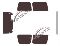 Jeep Wrangler (2) 3-door (1996 - 2006) tinted film kit Jeep Wrangler (2) 3-door (1996 - 2006) tinted film kit