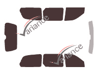 Tinted film kit Kia Carnival (2) 5-door (1999 - 2006) Tinted film kit Kia Carnival (2) 5-door (1999 - 2006)