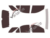 Kit film teinté Kia Sorento (1) 5 portes (2002 - 2010) Kit film teinté Kia Sorento (1) 5 portes (2002 - 2010)