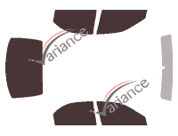 Tinted film kit Kia Spectra (1) 5-door sedan (1998 - 2004) Tinted film kit Kia Spectra (1) 5-door sedan (1998 - 2004)