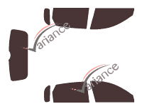 Kia Spectra (2) 5-door (2005 - 2009) tinted film kit Kia Spectra (2) 5-door (2005 - 2009) tinted film kit