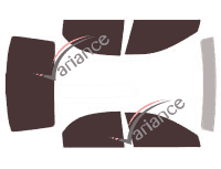 Tinted film kit Kia Spectra (2) 4-door sedan (2005 - 2009) Tinted film kit Kia Spectra (2) 4-door sedan (2005 - 2009)