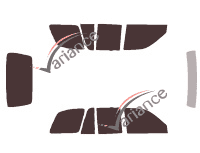 Kit film teinté Kia Sportage (1) 5 portes (1994 - 2004) Kit film teinté Kia Sportage (1) 5 portes (1994 - 2004)