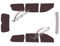 Tinted film kit Kia Sedona (2) 5-door (2006 - 2014) Tinted film kit Kia Sedona (2) 5-door (2006 - 2014)