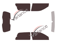 Tinted film kit Lancia Ypsilon (1) 3 doors (1996 - 2003) Tinted film kit Lancia Ypsilon (1) 3 doors (1996 - 2003)