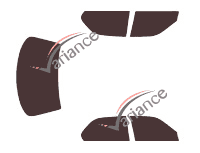 Tinted film kit Lexus LS (2) 4-door sedan (1995 - 2000) Tinted film kit Lexus LS (2) 4-door sedan (1995 - 2000)