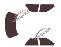 Tinted film kit Lexus ES (1) 4-door sedan (1989 - 1991) Tinted film kit Lexus ES (1) 4-door sedan (1989 - 1991)