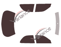 Tinted film kit Lexus ES (2) 4-door sedan (1991 - 1996) Tinted film kit Lexus ES (2) 4-door sedan (1991 - 1996)