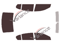 Kit de láminas tintadas Lexus GS (3) sedán de 4 puertas (2005 - 2012) Kit de láminas tintadas Lexus GS (3) sedán de 4 puertas (2005 - 2012)