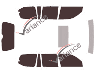 Tinted film kit Lexus GX (1) 5-door (2001 - 2009)