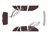 Mazda 323 (8) F 5-door (1998 - 2003) tinted film kit Mazda 323 (8) F 5-door (1998 - 2003) tinted film kit