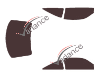 Mazda MX-6 Coupe 2 door tinted film kit (1992 - 1998) Mazda MX-6 Coupe 2 door tinted film kit (1992 - 1998)