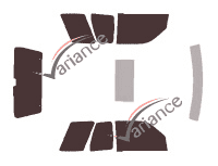 Mazda Navajo 3 door tinted film kit (1990 - 1995) Mazda Navajo 3 door tinted film kit (1990 - 1995)