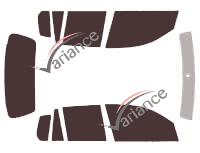 Mazda tinted film kit 2 (1) 5 doors (2002 - 2007) Mazda tinted film kit 2 (1) 5 doors (2002 - 2007)