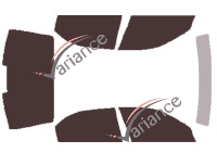 Kit de láminas tintadas Alfa Romeo 166 Berlina 4 puertas (1998 - 2005) Kit de láminas tintadas Alfa Romeo 166 Berlina 4 puertas (1998 - 2005)