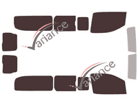 Kit getönte Folie Citroën Space-Tourer / Jumpy (3) Long 5/6 Türen (seit 2016)