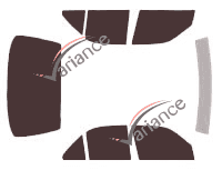 Tinted film kit Mercedes-Benz C-Class (1) 4-door sedan (1993 - 2000) Tinted film kit Mercedes-Benz C-Class (1) 4-door sedan (1993 - 2000)