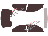 Tinted film kit Bmw 3 Series (3) Compact 3 doors (1994 - 2001) Tinted film kit Bmw 3 Series (3) Compact 3 doors (1994 - 2001)