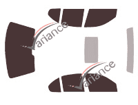 Tönungsfolien-Kit MG ZR 5-Türer (2001 - 2005) Tönungsfolien-Kit MG ZR 5-Türer (2001 - 2005)