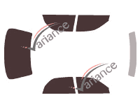 Tinted film kit Mitsubishi Diamante (1) 4-door sedan (1990 - 1996) Tinted film kit Mitsubishi Diamante (1) 4-door sedan (1990 - 1996)