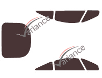 Mitsubishi Eclipse (4) Coupe 3-door tinted film kit (2005 - 2012) Mitsubishi Eclipse (4) Coupe 3-door tinted film kit (2005 - 2012)