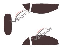 Tinted film kit Mitsubishi Eclipse (2) Convertible 2 doors (1995 - 2000) Tinted film kit Mitsubishi Eclipse (2) Convertible 2 doors (1995 - 2000)