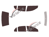 Tinted film kit Mitsubishi Lancer (7) 4-door sedan (2000 - 2007) Tinted film kit Mitsubishi Lancer (7) 4-door sedan (2000 - 2007)