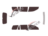 Tinted film kit Mitsubishi Lancer (7) SportBack Estate 5 doors (2000 - 2007) Tinted film kit Mitsubishi Lancer (7) SportBack Estate 5 doors (2000 - 2007)