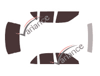 Tinted film kit Mitsubishi Mirage (4) 4-door sedan (1991 - 1996) Tinted film kit Mitsubishi Mirage (4) 4-door sedan (1991 - 1996)