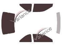 Tinted film kit Mitsubishi Mirage (4) H 2 doors (1991 - 1996) Tinted film kit Mitsubishi Mirage (4) H 2 doors (1991 - 1996)